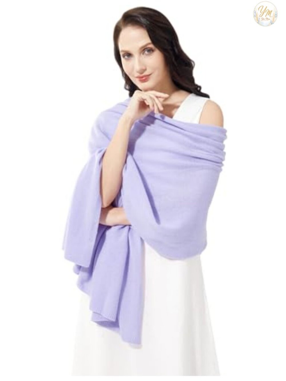 Cashmere Blend Wrap Scarf Stole for Women Extra Large Travel Shawl Pashmina - Picture 4 of 6